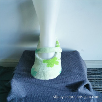 Plants Printed Tape Velcro Indoor Children's Slippers Socks